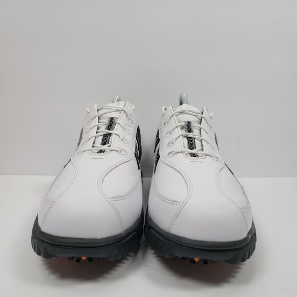 FootJoy Contour Series Men's White Black Spikes Golf Shoes 54051 US Size 11.5M - Picture 3 of 7